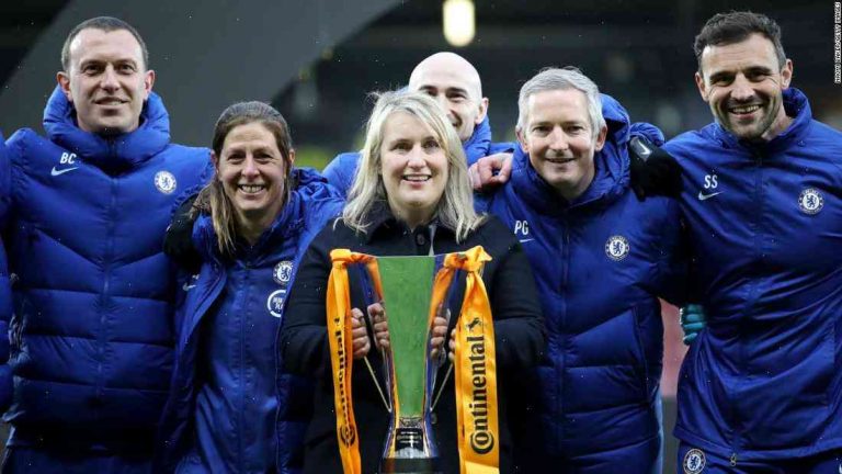 Emma Hayes is the first woman to coach a UEFA Women's Champions League team