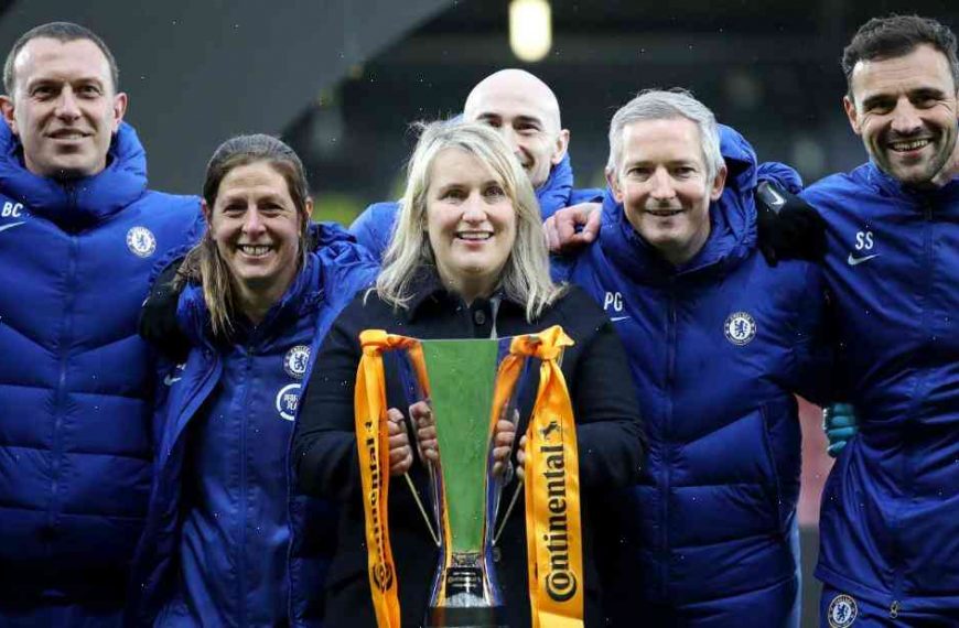 Emma Hayes is the first woman to coach a UEFA Women’s Champions League team